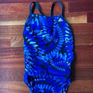 Adidas girls polyester performance swimsuit